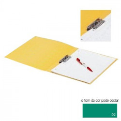 Pasta Cartao Hidraulico c/ Mola Triplex A4 Roma 14.02 Verde