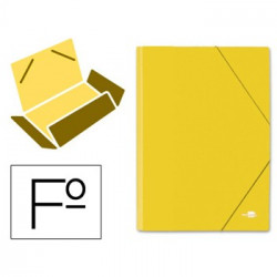 Pasta com Abas e Elasticos A4 Amarelo