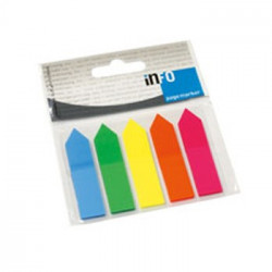 Sinalizadores (Film) Setas 5x12x50mm 5 cores 125 Folhas