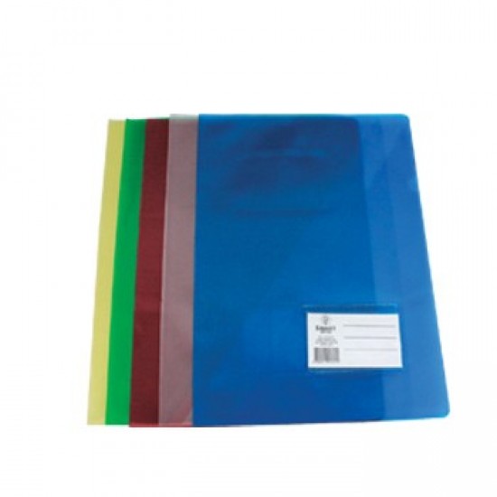 Pasta Plastico Liso c/Bolsa e Visor A4 (321A) Verde-1un